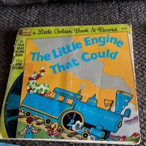 Vintage Walt Disney books and a little golden books/ 6 in all